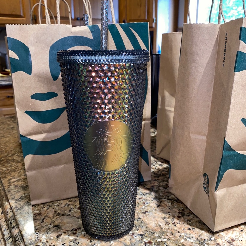 Starbucks studded dark unicorn tumbler - Picture 2 of 3